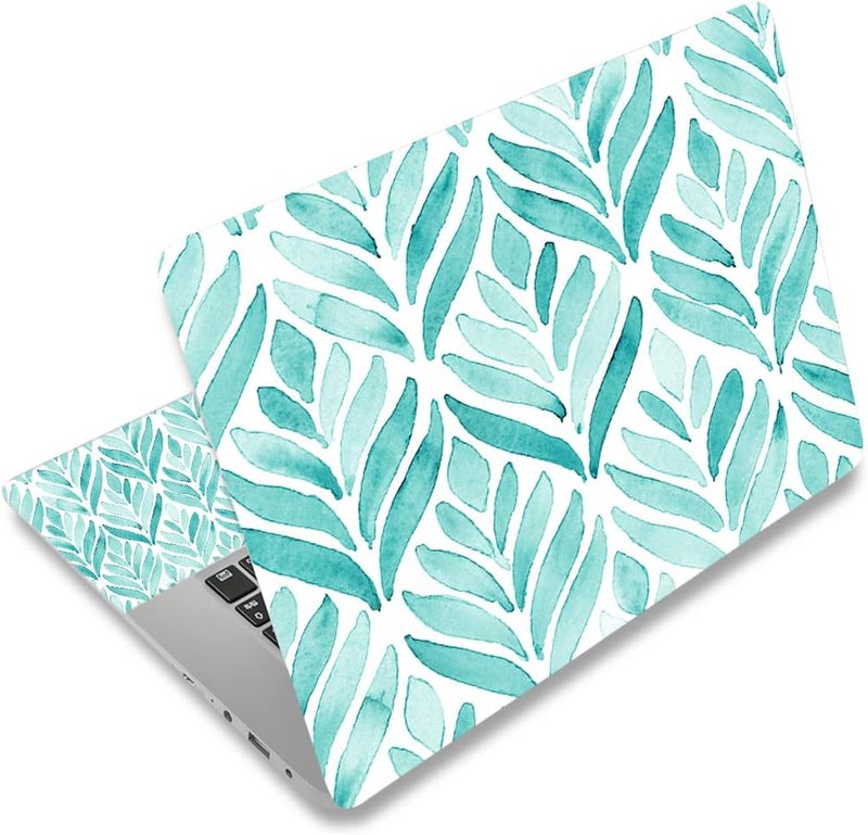 AORTDES 15 15.4 15.6 Inches Laptop Skin Sticker Decal Universal 12.1 13 13.3 14 Inches Netbook Skin Sticker Personalized Reusable Notebook PC Art Decal Protector by (Leaves) - Image 1